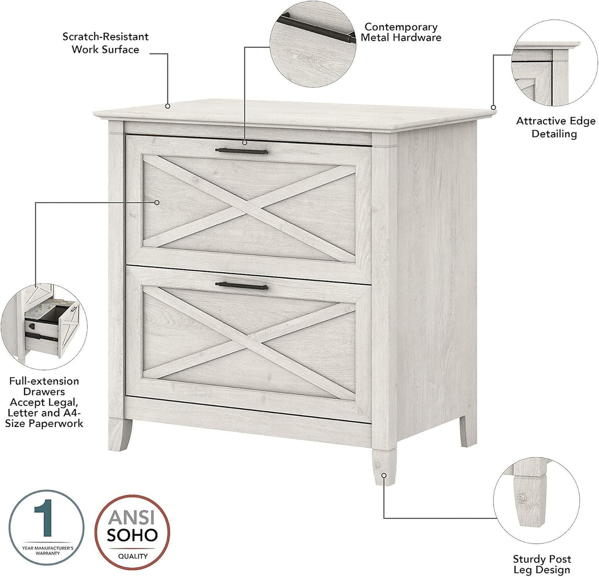 2 Drawer Lateral File Cabinet B327141