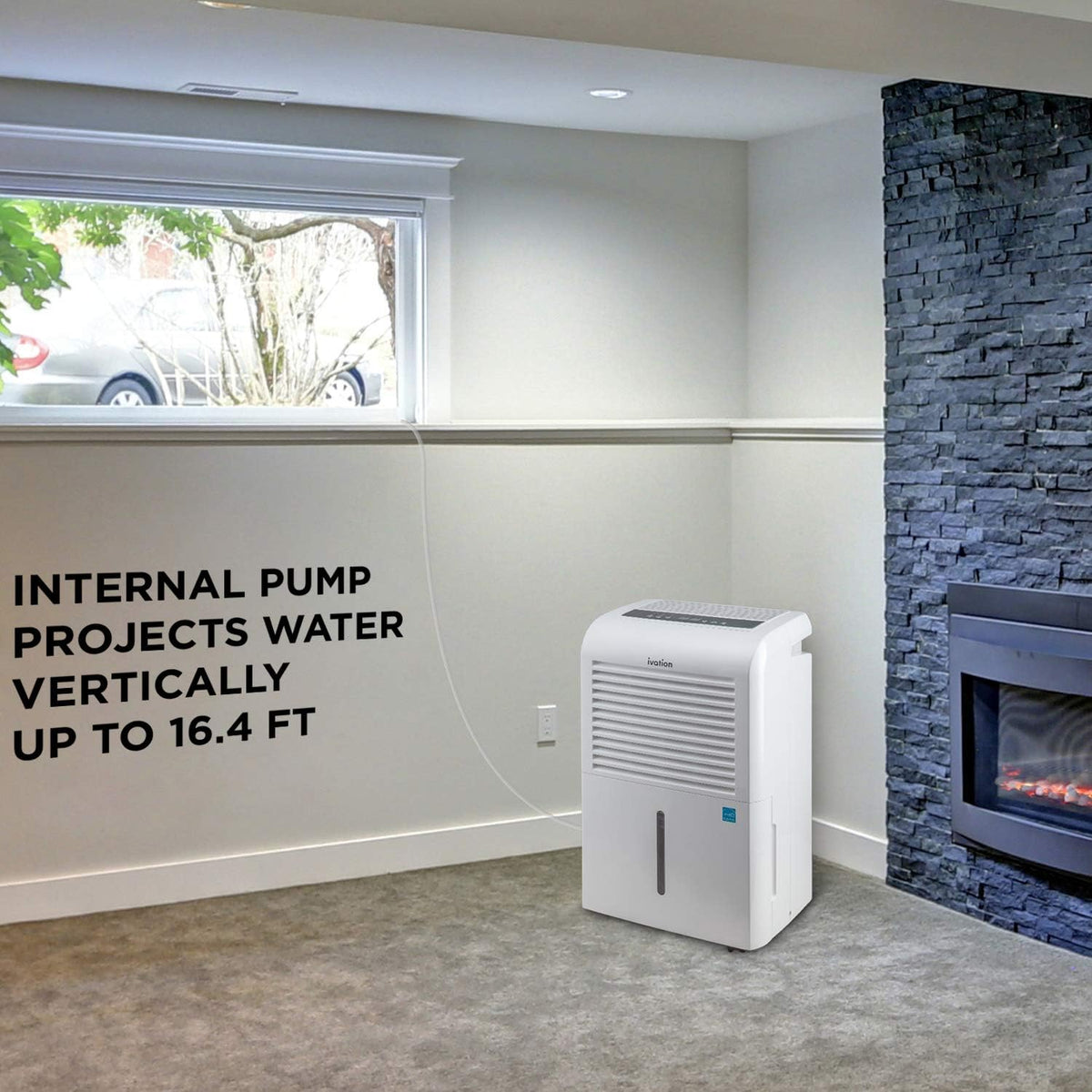 4,500 Sq Ft Dehumidifier with Pump F885595
