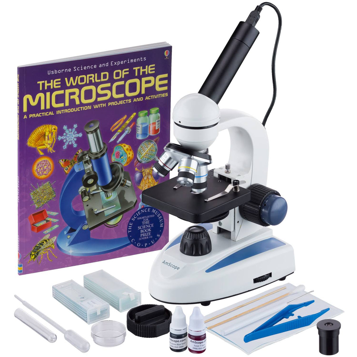 40X-1000X Student Microscope with USB Digital Camera N633