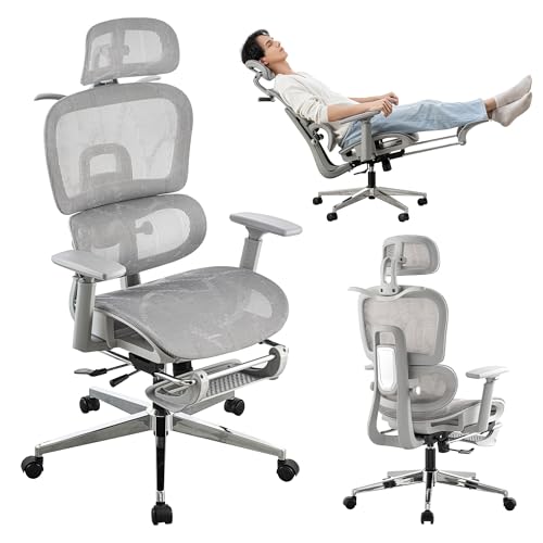 Ergonomic Mesh Office Chair with Footrest and Lumbar Support G9609