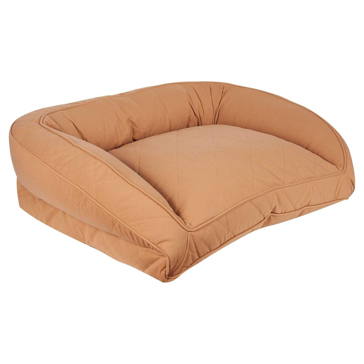 Quilted Microfiber Bolster Pet Bed I467