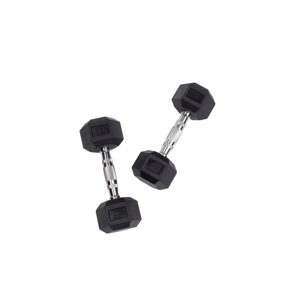 120 lbs. Rubber Hex Dumbbell Set J845
