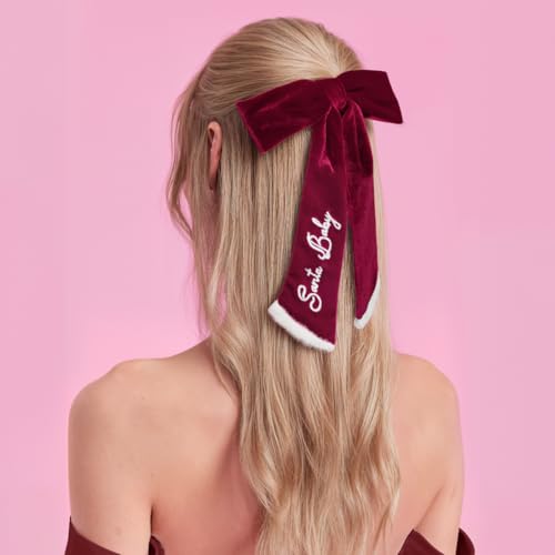 Santa Baby Hair Bow D453