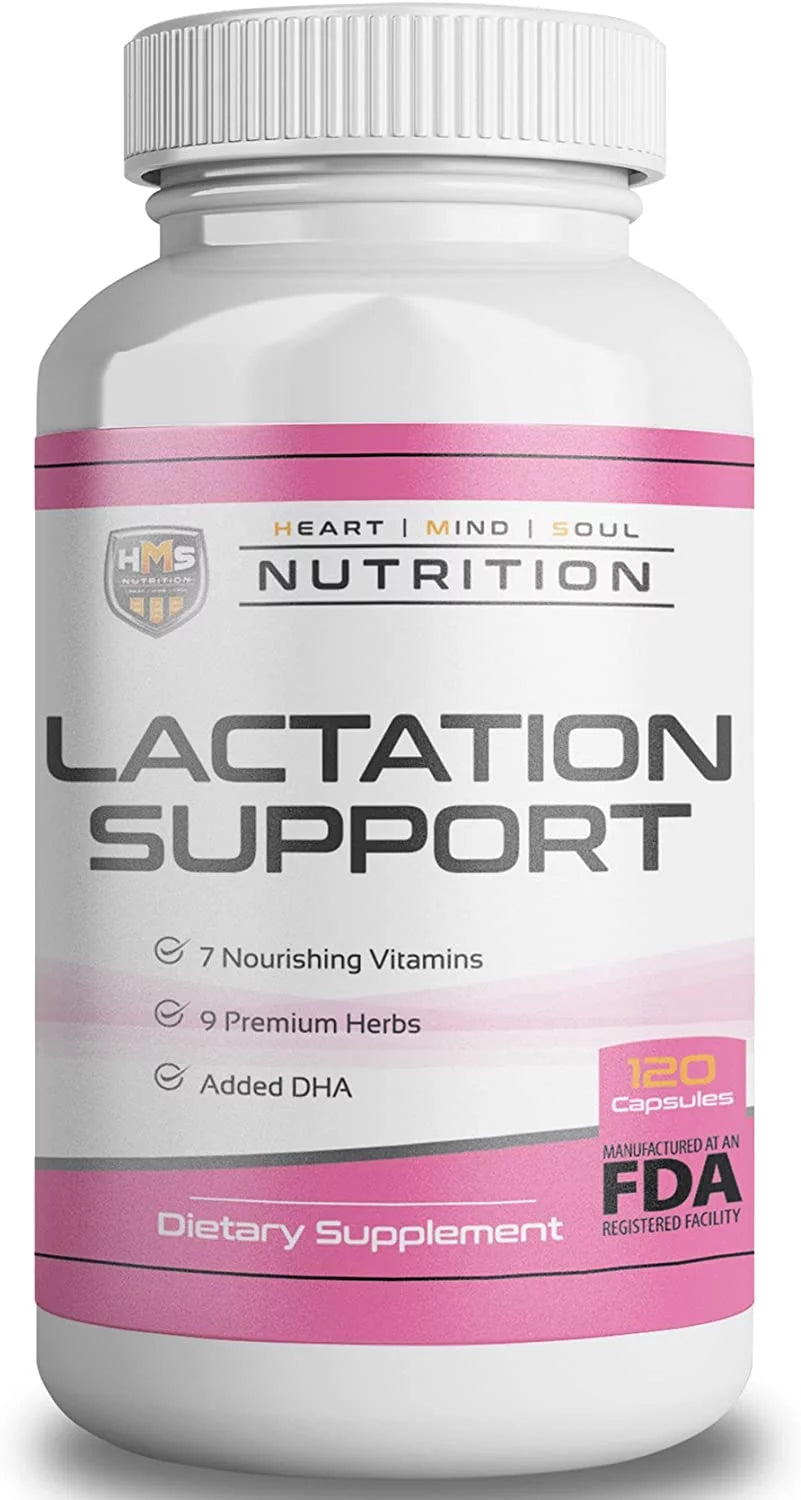 Lactation Support Capsules with 7 Vitamins and 9 Organic Herbs, 120 capsules C36583