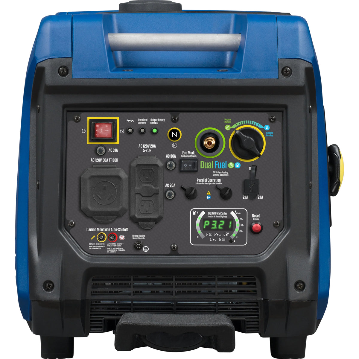 Gas Powered Portable Inverter Generator with Electric Start A9033