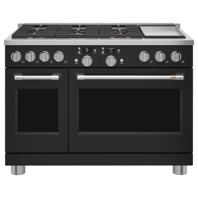 Matte Black Double Oven Dual Fuel Range D58578