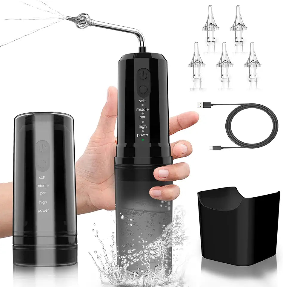 Electric Ear Wax Removal Kit with 4 Modes Black F1965