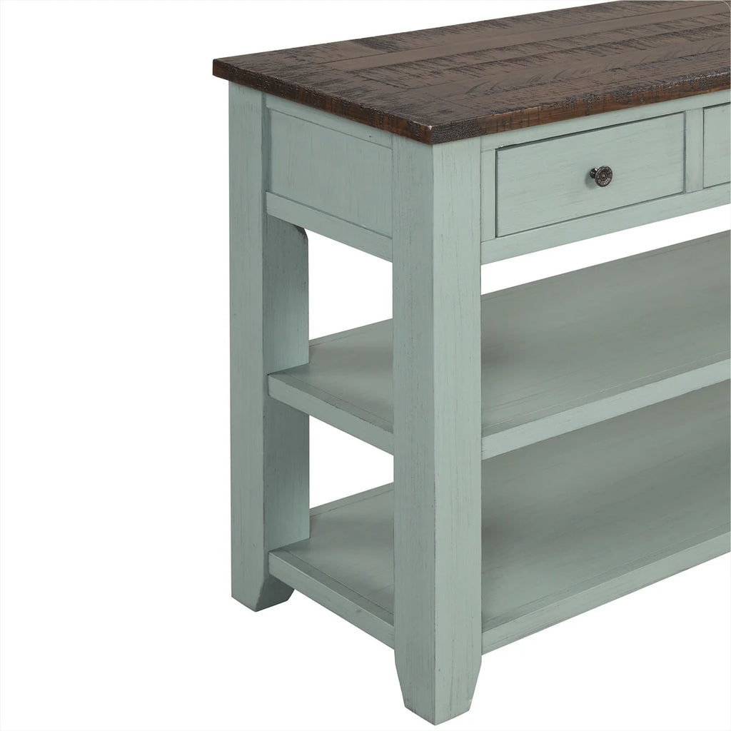 48'' Solid Pine Wood Top Console Table J7474