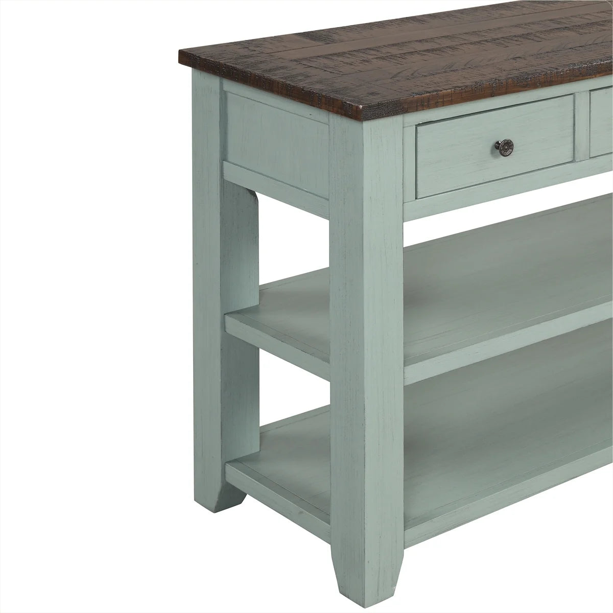 48'' Solid Pine Wood Top Console Table J7474