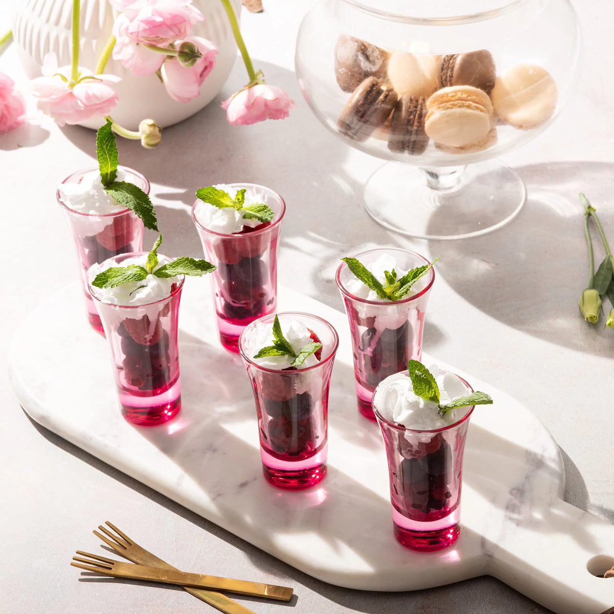 Ombre Pink 2 Oz Set of 6 Shot Glasses F352505