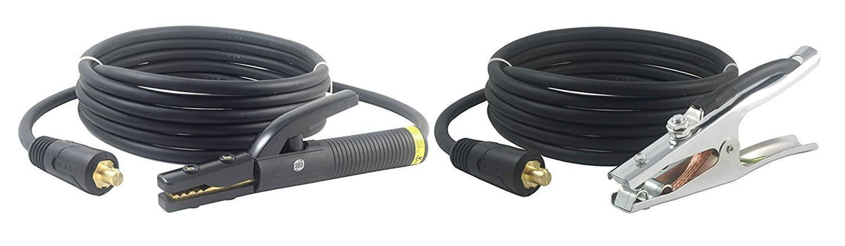 350 Amp Welding Leads Assembly Set 1/0 AWG Cable 15 Feet E365711