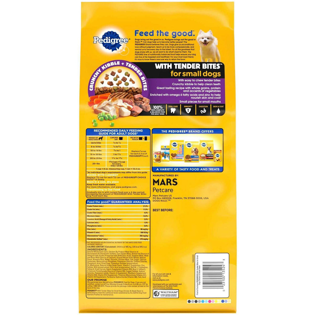 Adult Dry Dog Food Chicken and Steak F65386
