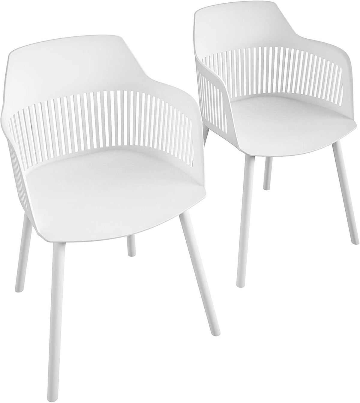 Black Resin Dining Chairs 2-Pack G8509
