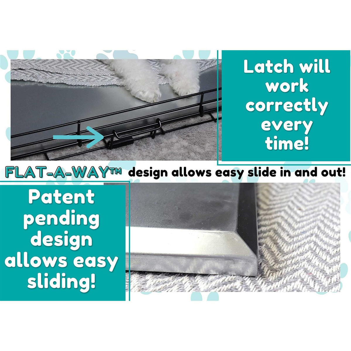 Metal Replacement Tray for Dog Crate Stainless Steel U210