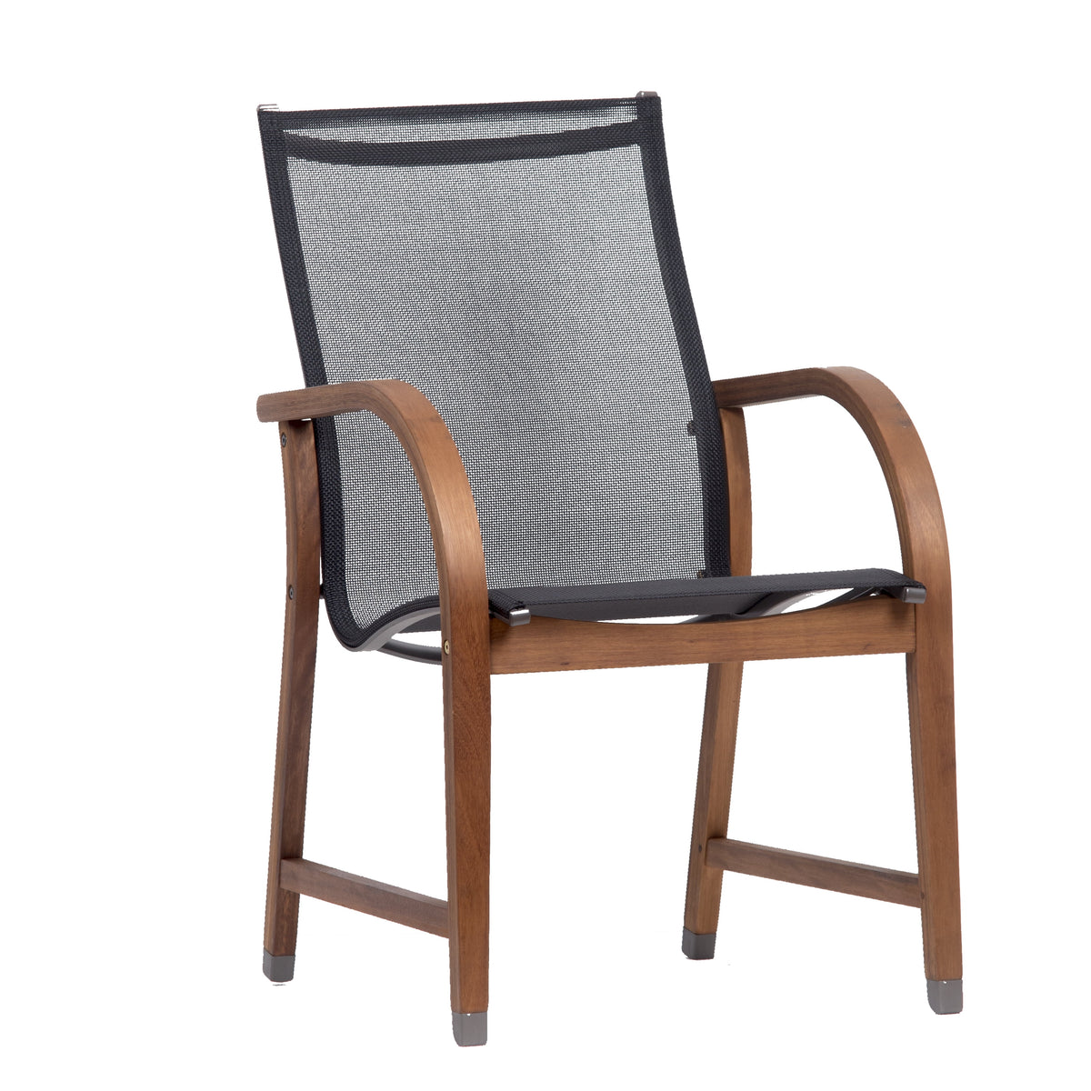5-Piece Round Eucalyptus Wood Patio Dining Set A325