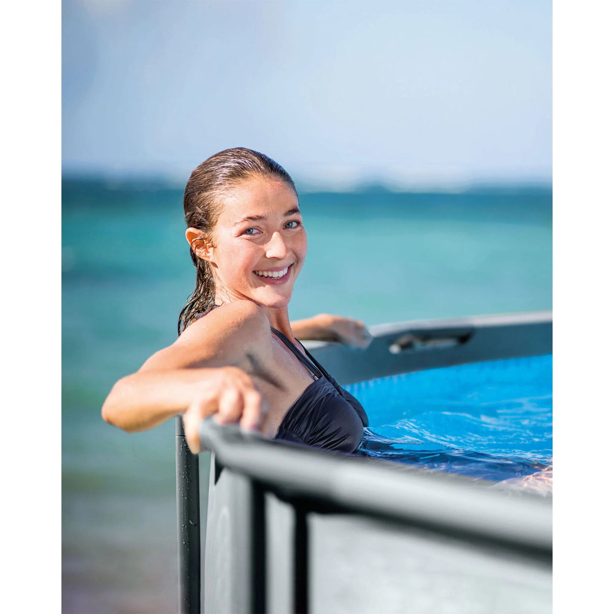 16' x 48 Above Ground Pool Set with Sand Filter Pump H308919