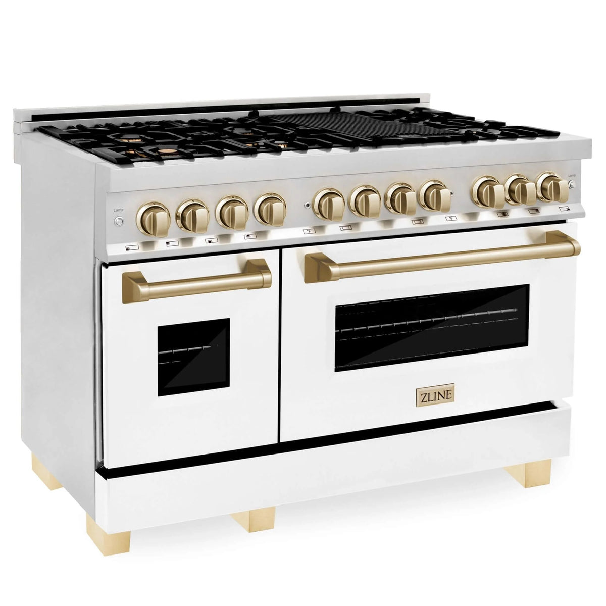 48 6.0 cu. ft. Dual Fuel Range with White Matte Door Y595421