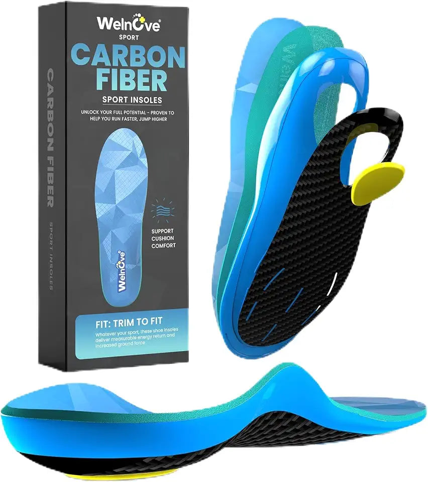 Carbon Fiber Sport Insoles with Arch Support Y4225