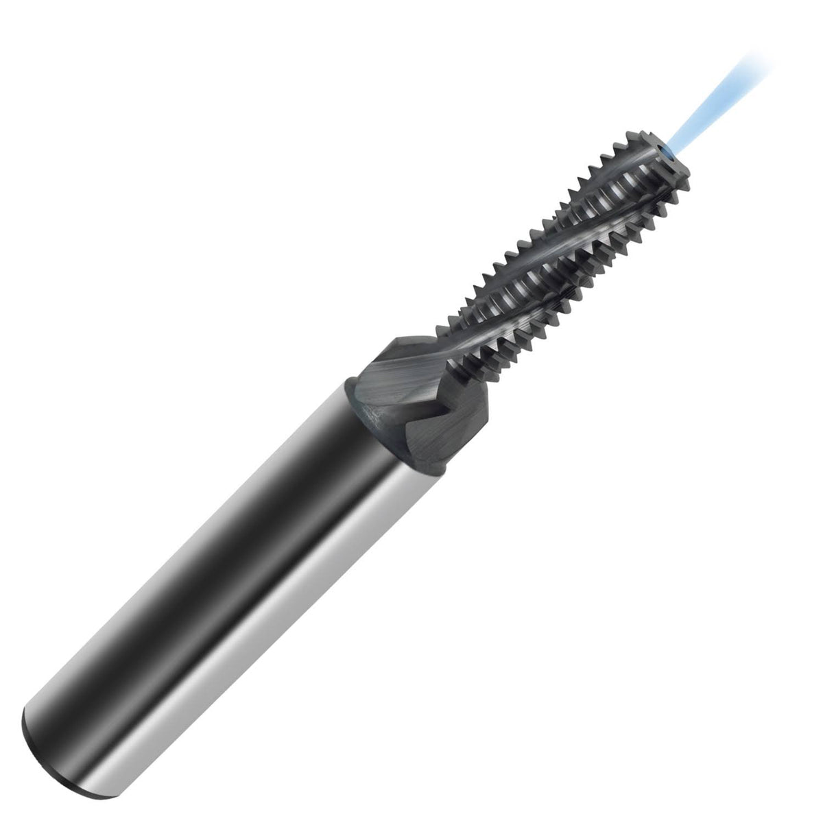 M14 x 2.00 Spiral Flute Carbide Thread Mill with Countersink A6048