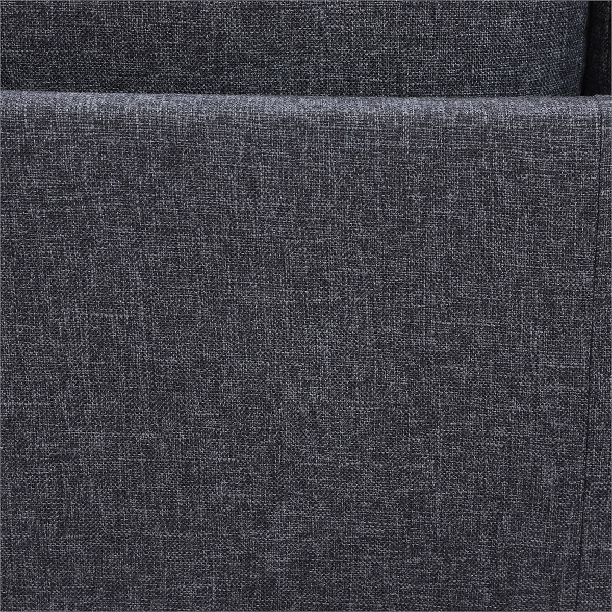Black Grey Linen 2 Piece Sectional Sofa B53434