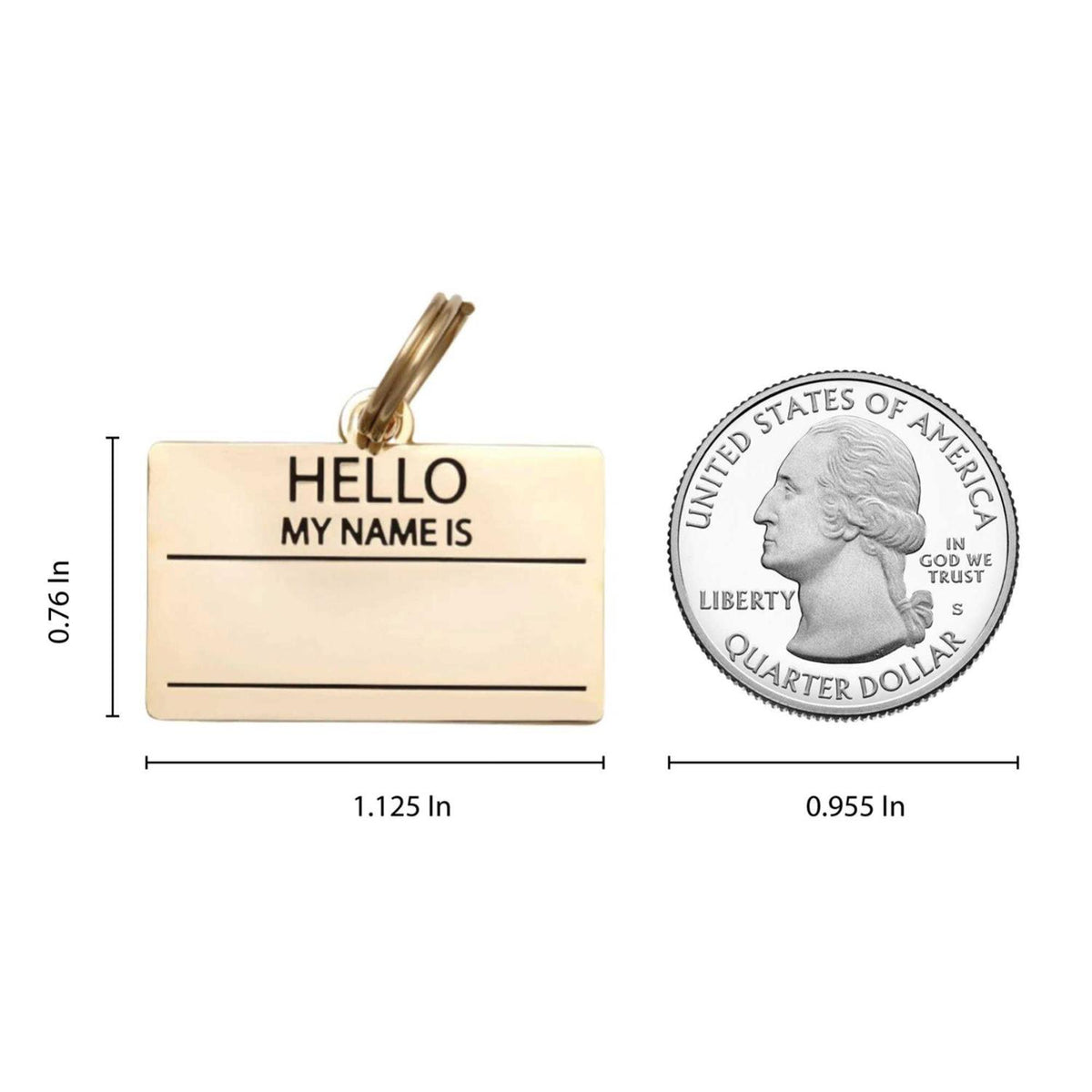 Hello My Name is ID Tag Z498