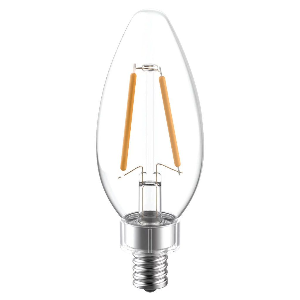 LED Decorative Light Bulbs 40 watts Eqv Candelabra Base 2pk L8955