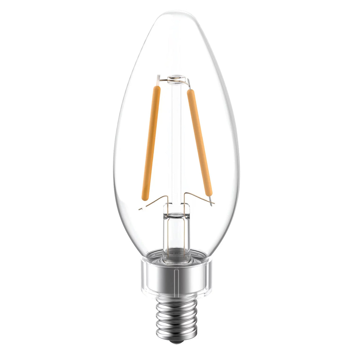 LED Decorative Light Bulbs 40 watts Eqv Candelabra Base 2pk L8955