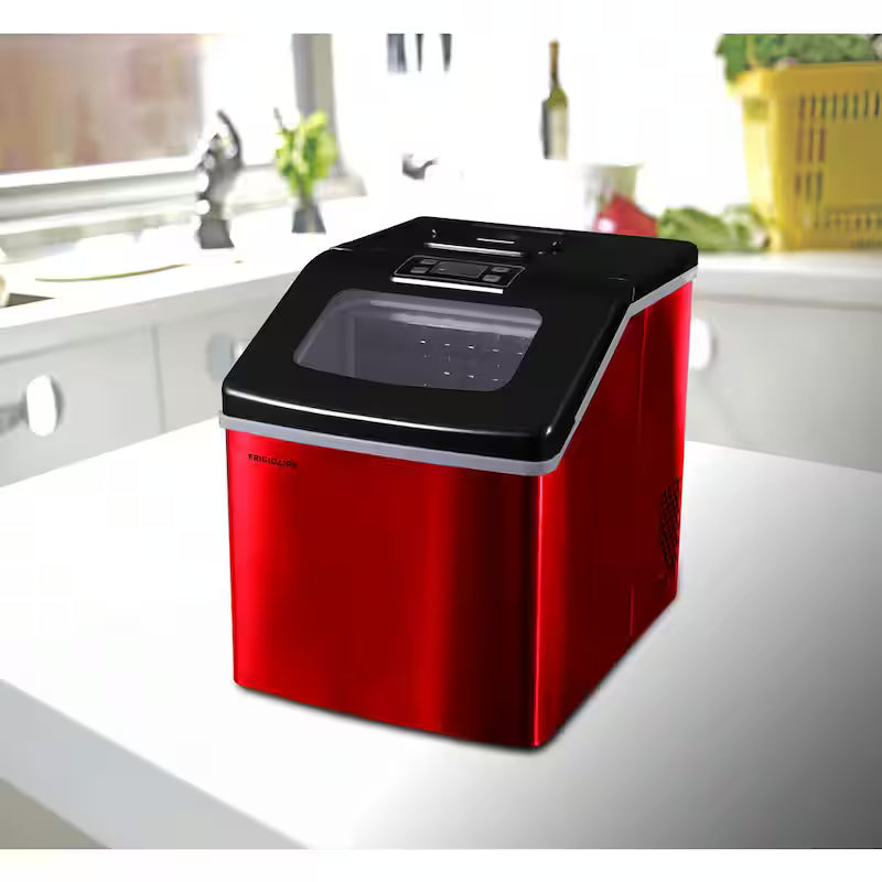 Red Freestanding Ice Maker L255