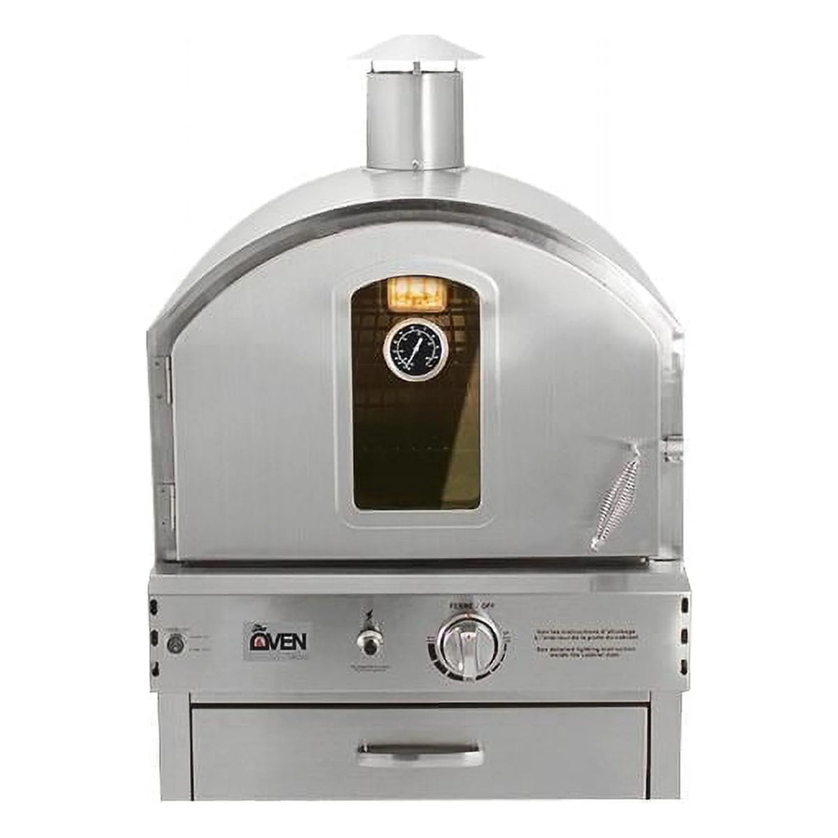 Built-In Natural Gas Outdoor Pizza Oven F645