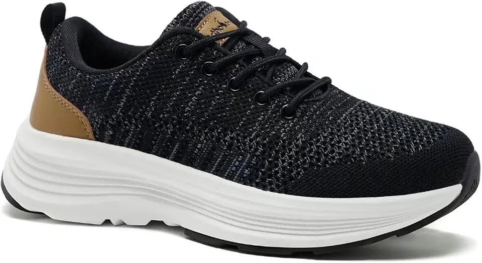 Black Grey Size 8.5 Orthopedic Walking Shoes U258297