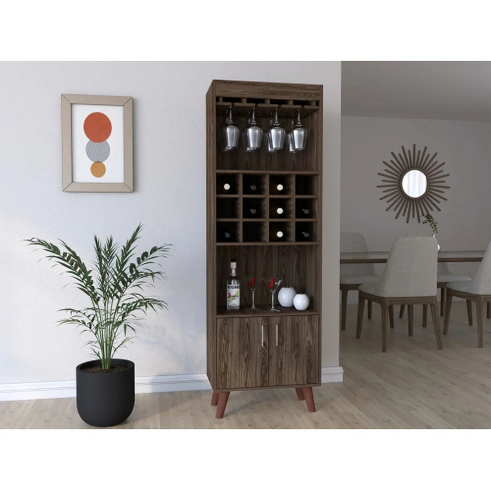 Dark Walnut Bar Cabinet W694026