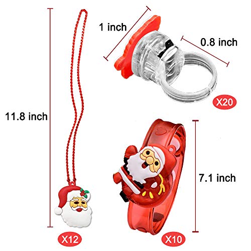Light Up Christmas Party Favors 42 Pack P1684