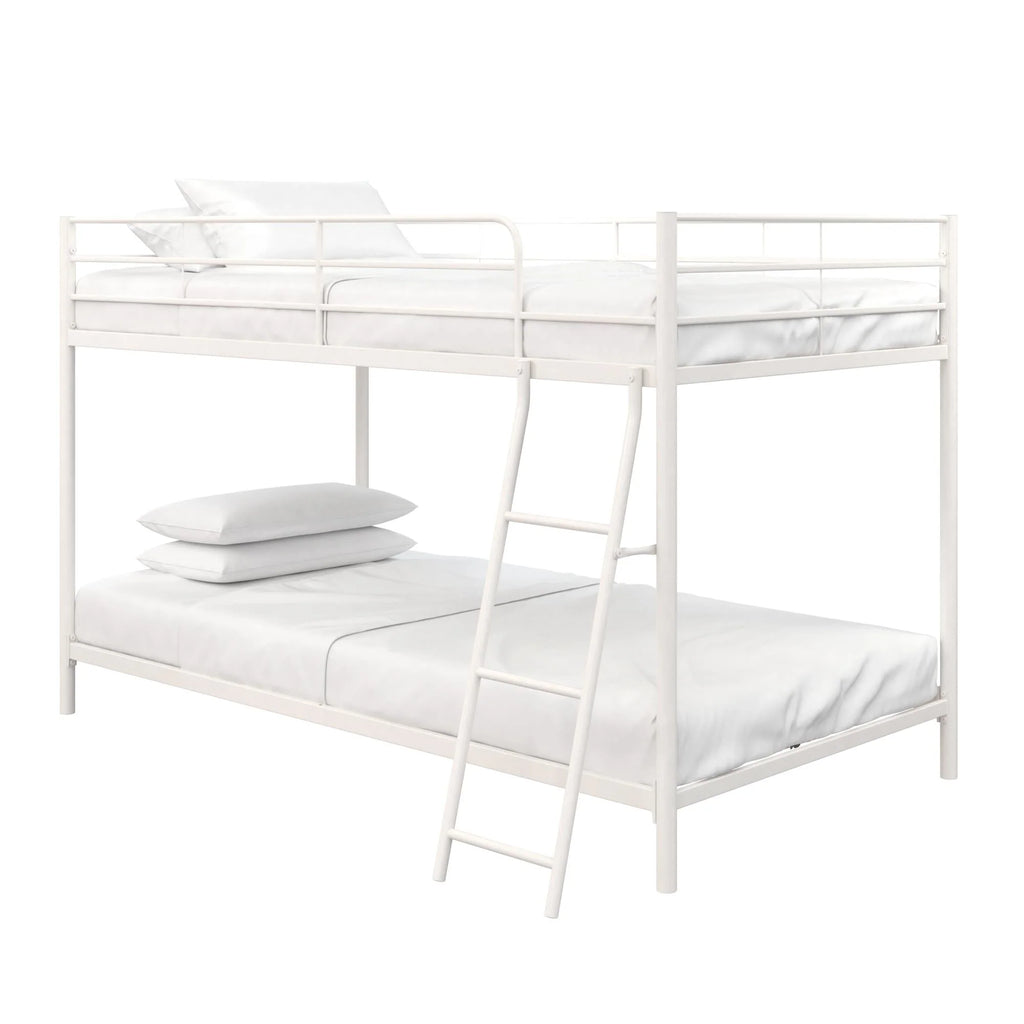 Black Twin-over-Twin Low Profile Bunk Bed R402