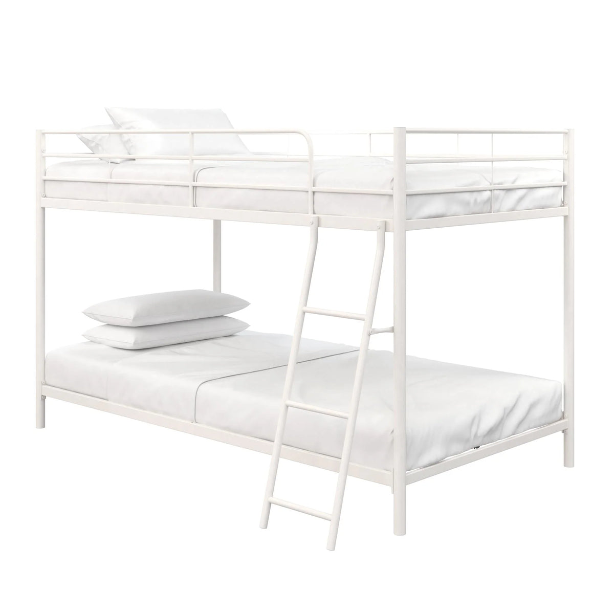 Black Twin-over-Twin Low Profile Bunk Bed R402