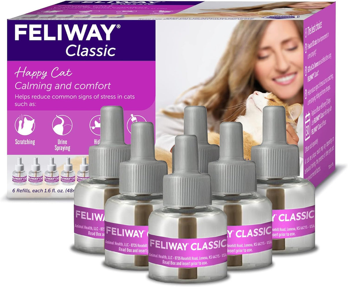 Cat Calming Pheromone 30 Day Refill 6 Pack T7973