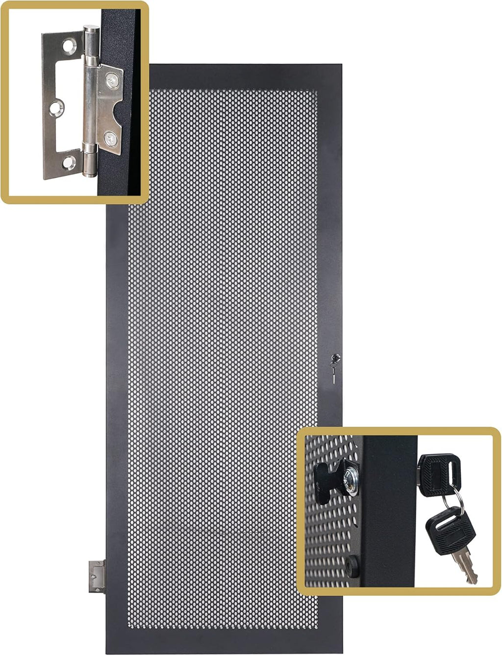 8U Steel Rack with Locking Casters Y738657