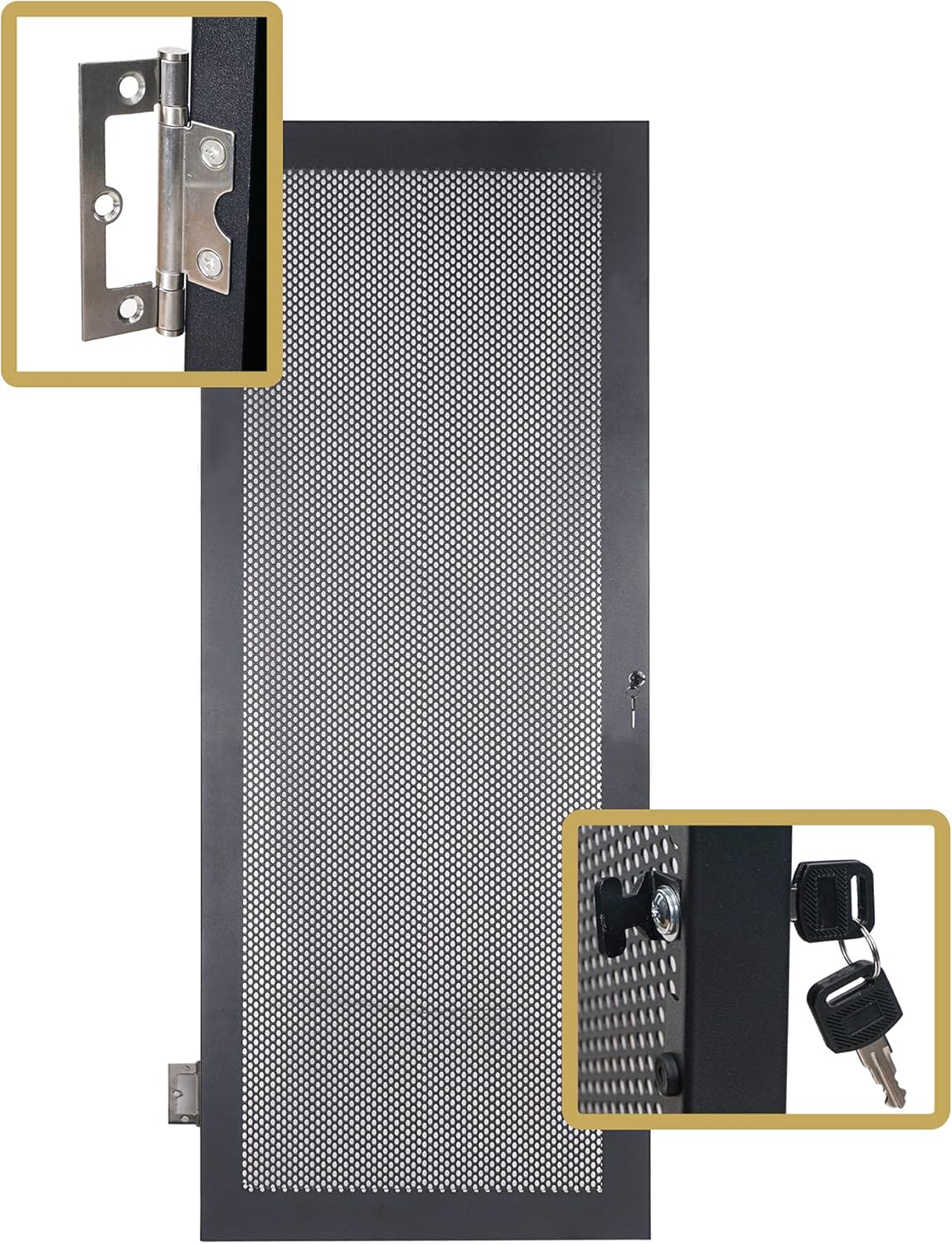 8U Steel Rack with Locking Casters Y738657