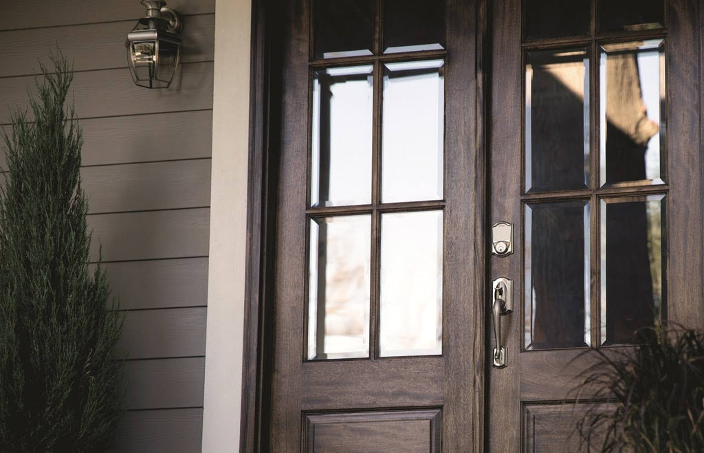 Satin Nickel Entry Door Handleset B1478