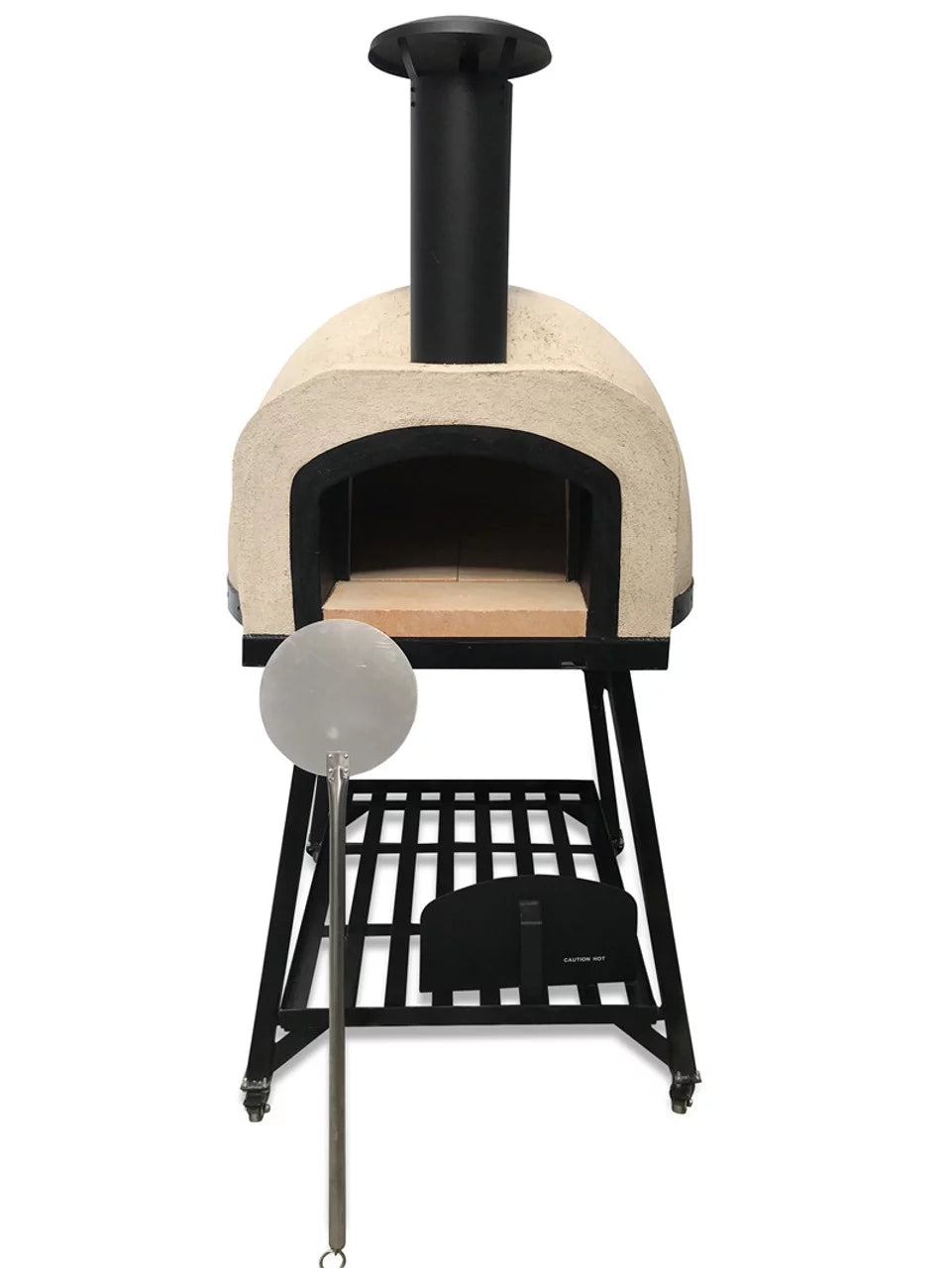 Outdoor Wood Fired Pizza Oven with Black Flue E83810