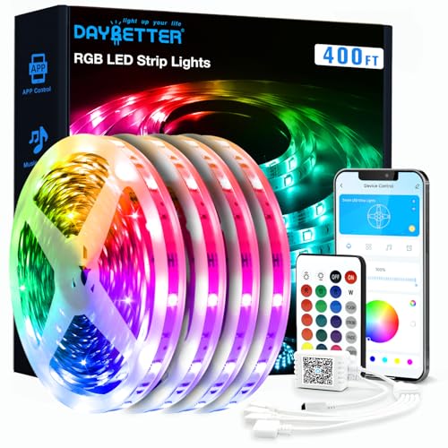 LED Strip Lights 130ft RGB with Remote and 24V Power Supply W8588