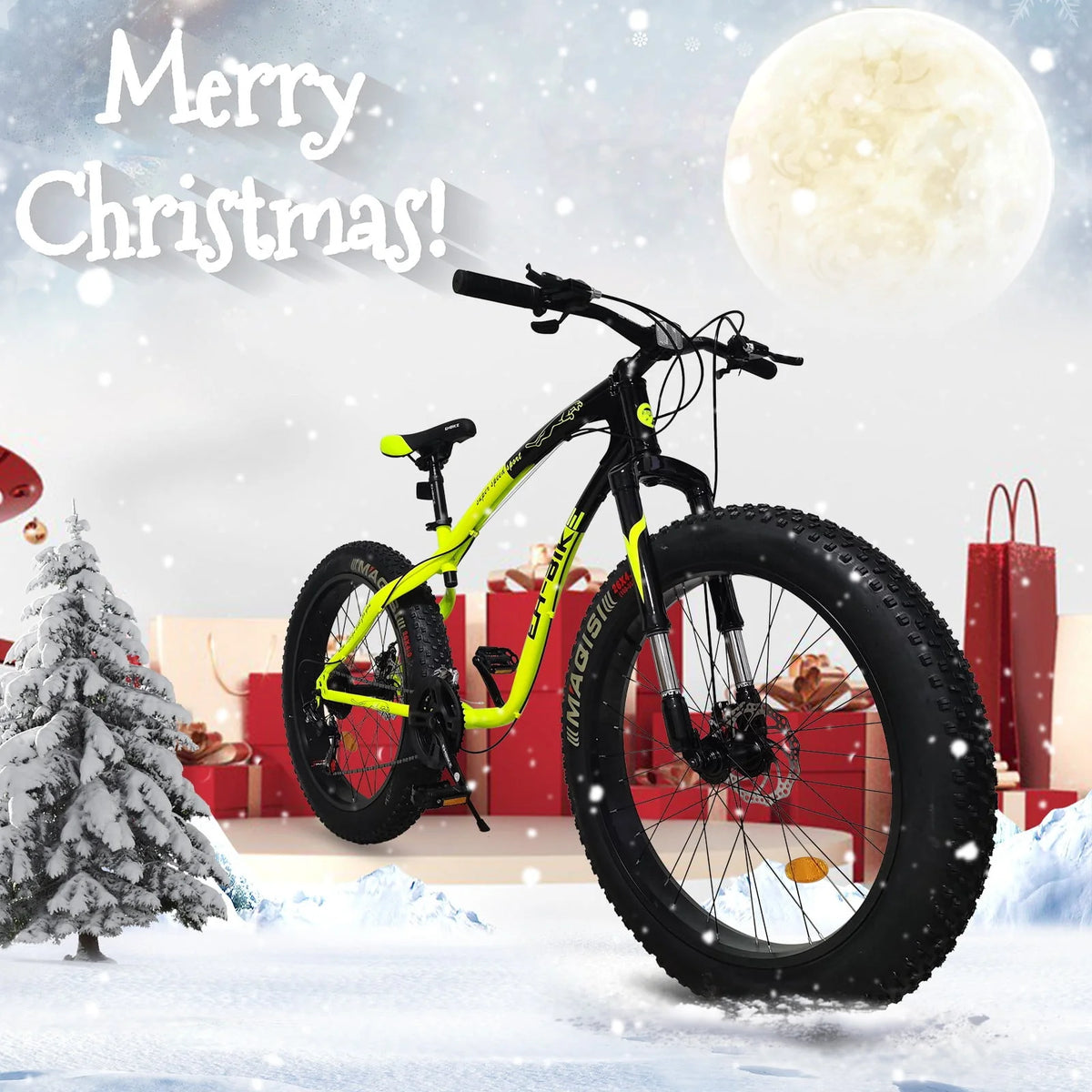 26-inch Fat Tire 21-Speed Mountain Bike B105