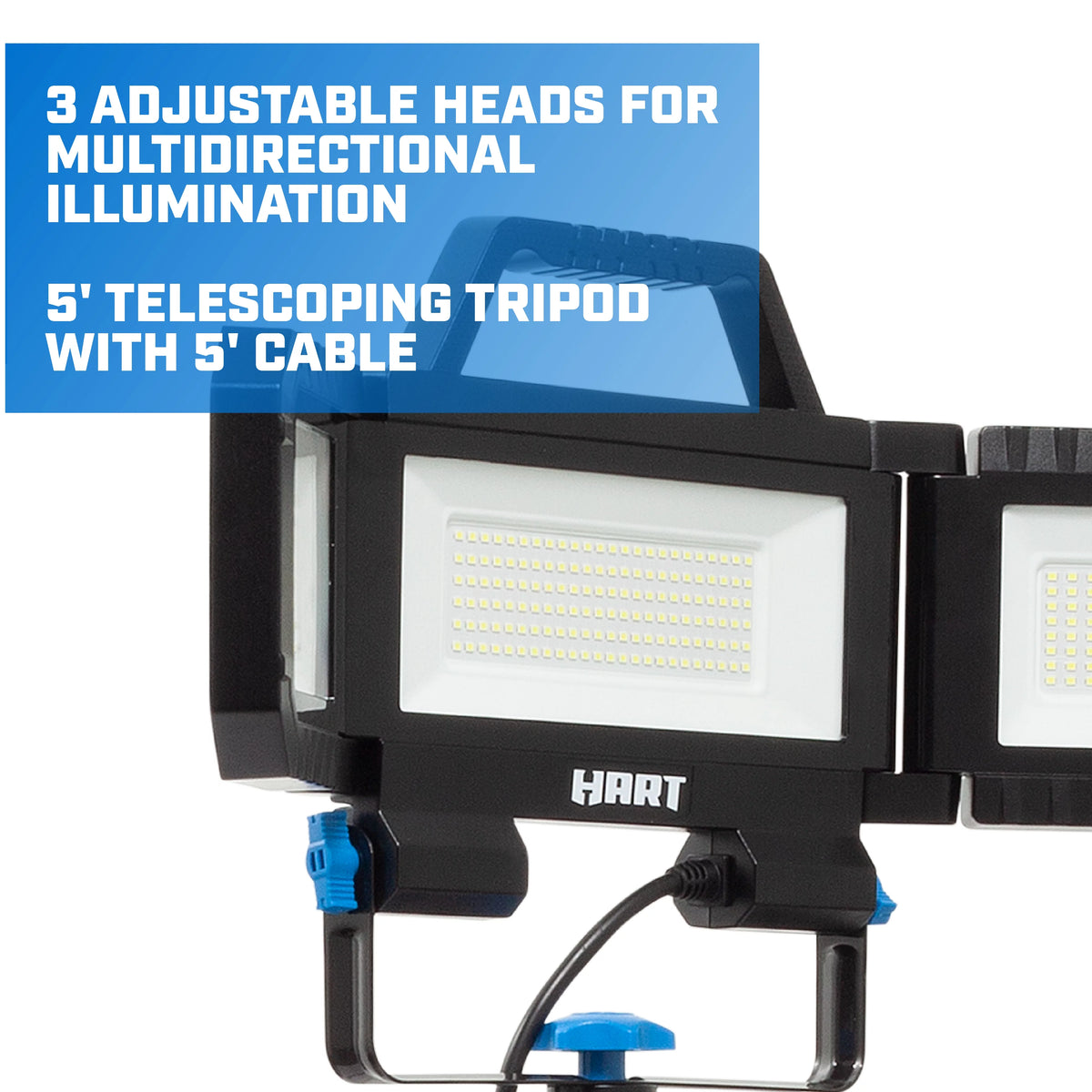 LED 3-Head 7000 Lumen Work Light with Tripod X830