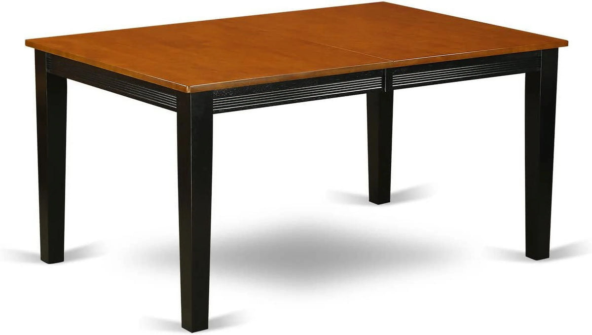 9 Piece Black & Cherry Wood Dining Table Set R7610