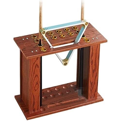 Freestanding Wooden Pool Cue Rack for 16 Cues H462