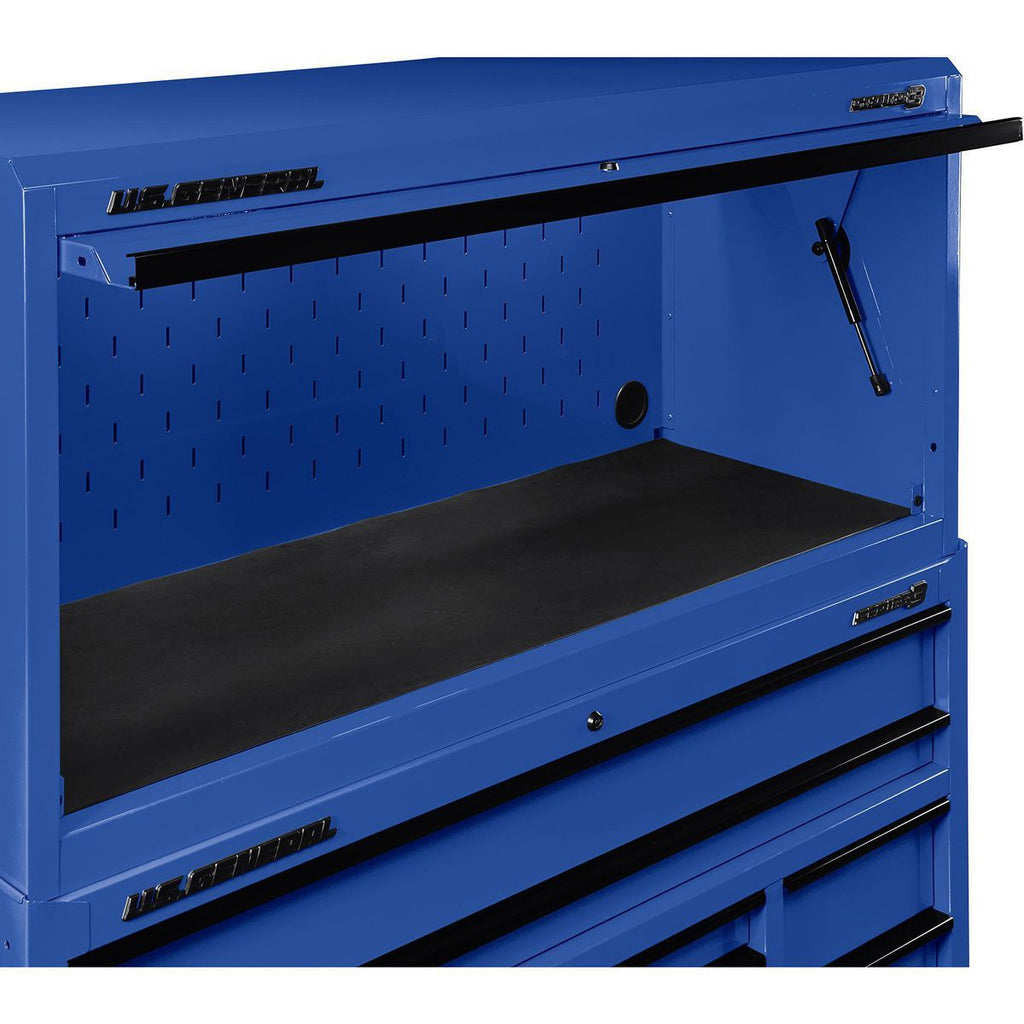 56 in. x 22 in. Blue Work Center Hutch X268246