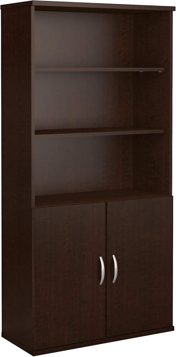 36W 5 Shelf Bookcase with Doors F44737