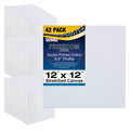 12 x 12 inch Acid Free Stretched Canvas 42-pack M8187