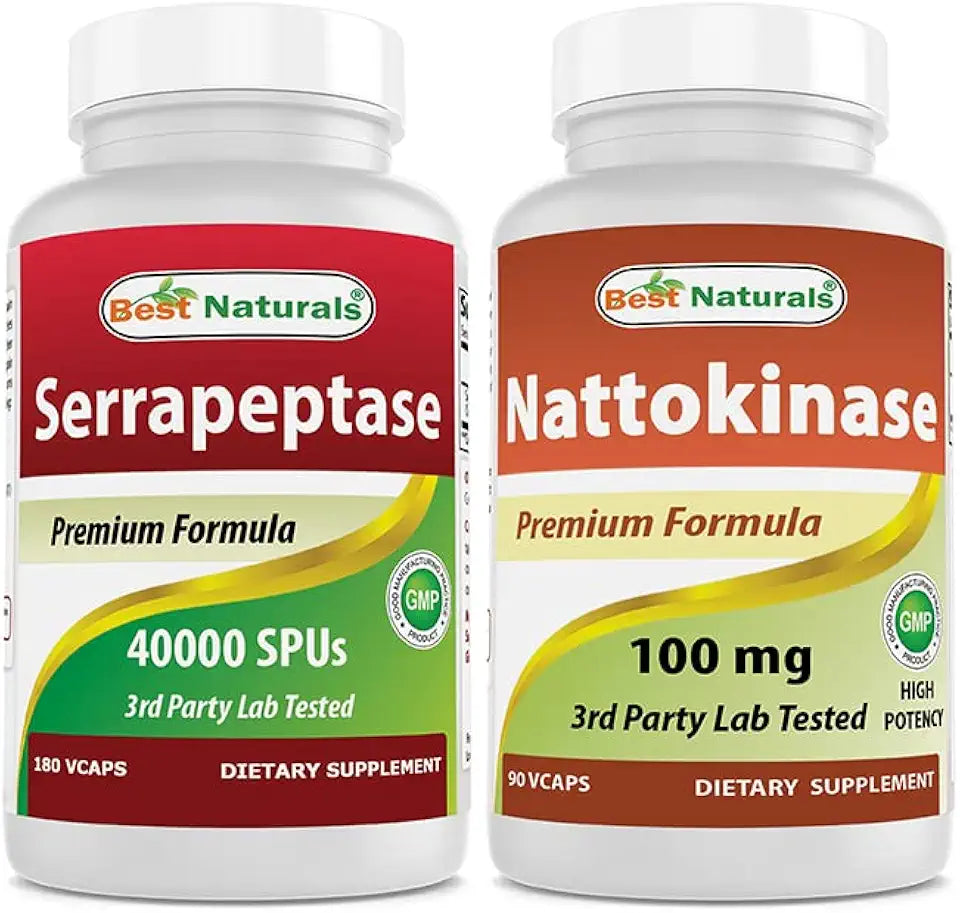 Serrapeptase 40000 SPUs & Nattokinase 100 Mg Q854126