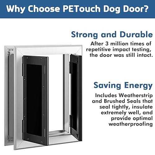 Aluminum Pet Door with Double Panels C95416