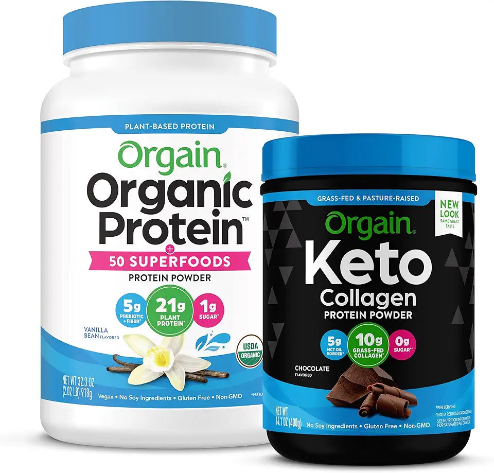 Chocolate Protein Powder and Vanilla Bean Protein Powder T83094